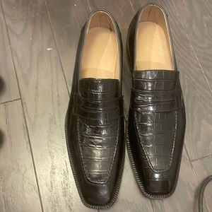All leather custom made loafers size 9.5